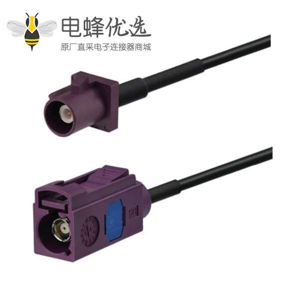 车载Fakra线直式公转母天线延长线5米
