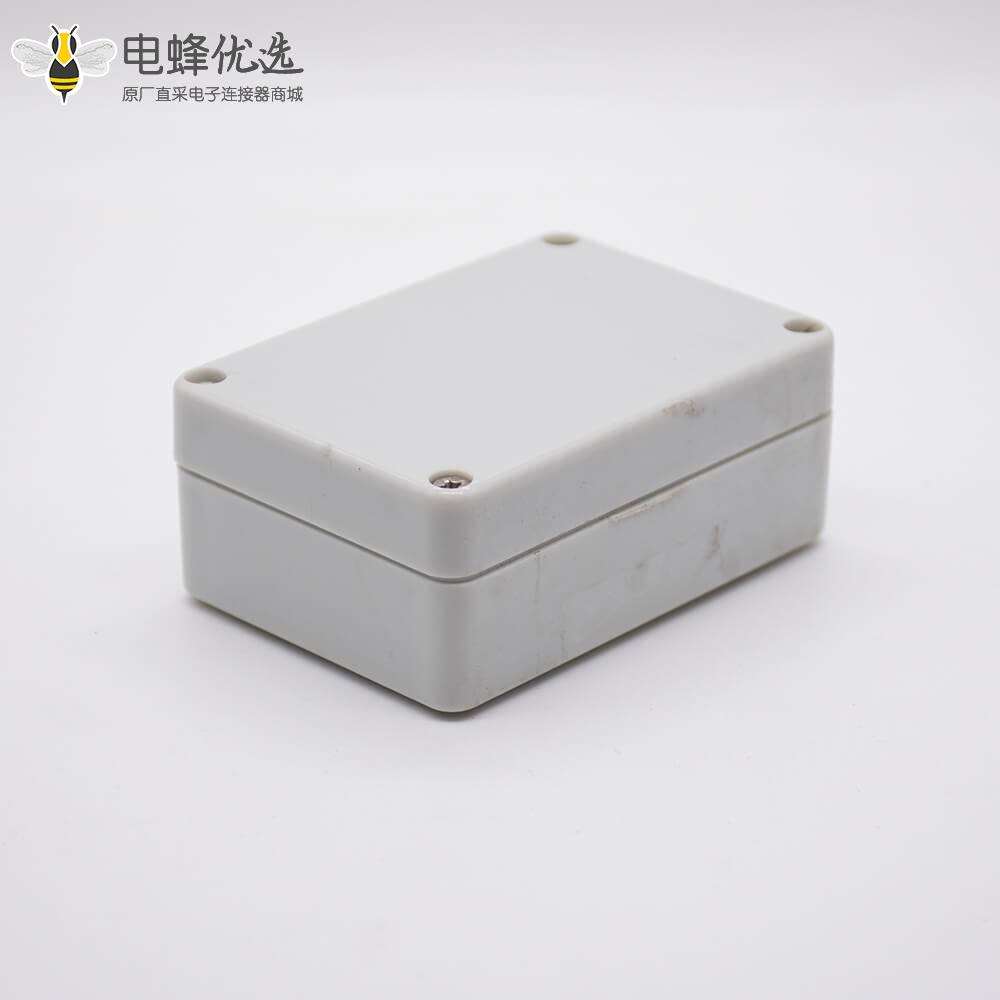 ABS防水接线盒矩形58&times;83&times;33螺丝固定塑料电源分线盒