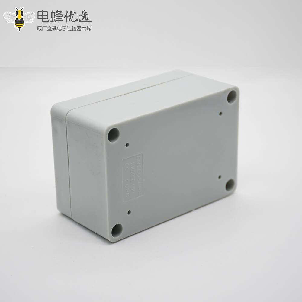密封防水接线盒100&times;68&times;50螺丝固定6孔ABS塑料外壳