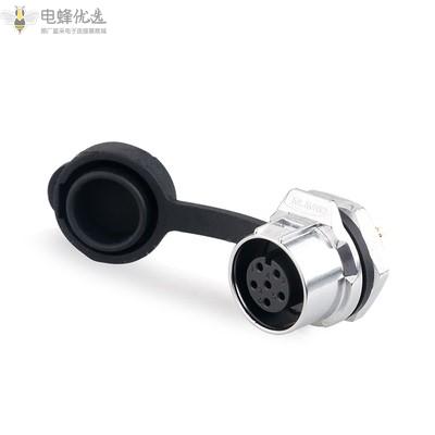 LP-12-6芯螺母座全金属微小型圆形航空插头插座连接器