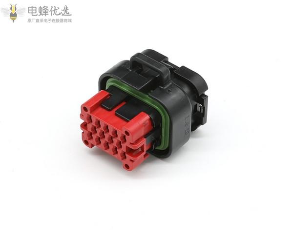 776273-2汽车连接器14孔ECU插针控制器集成插头板端汽车防水针座