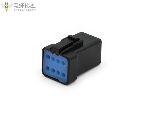 08T-JWPF-VSLE8孔微型汽车连接器8芯防水接插件公母对接插头