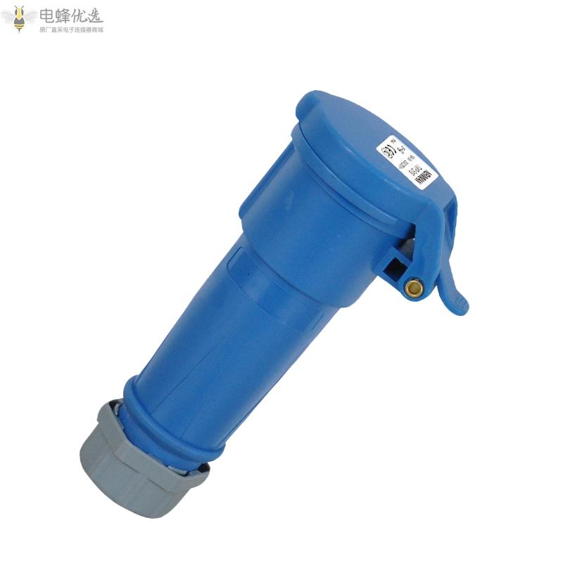 TYP510工业连接器3芯16A230V防水IP44防水防尘防脱进口工业插头