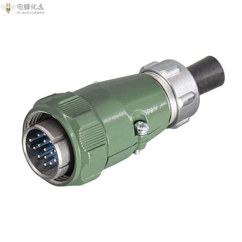 圆形公母对接式YD28系列15芯反装TQ+Z防水防潮10A400V航空连接器