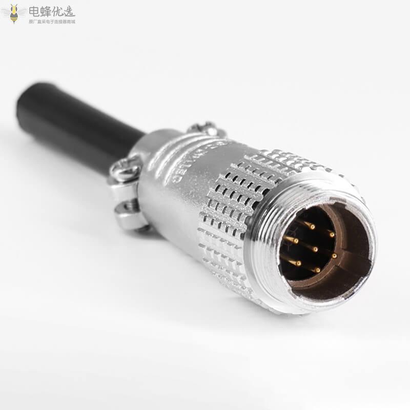 TP16_7芯公母连接器对接款航空连接器焊线式插头厂家批发