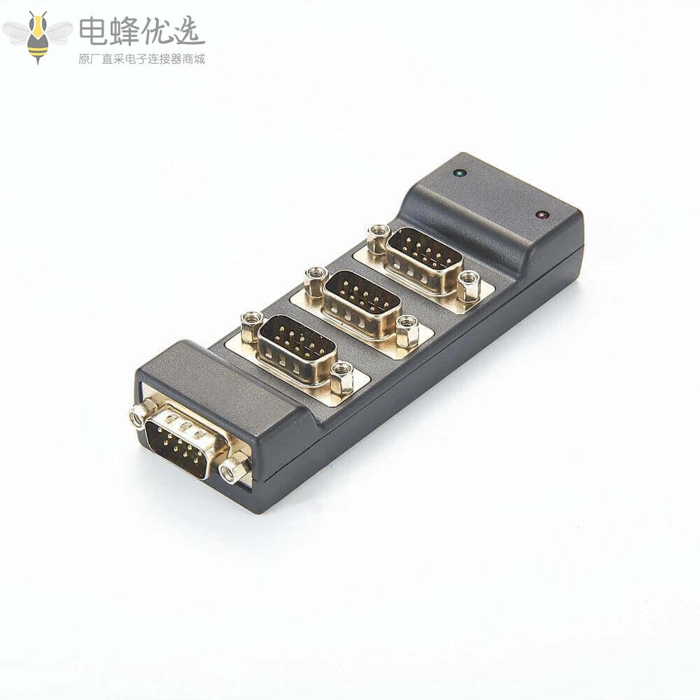 Flexray_Can_Io_Breakout_Box_USB转RS232集线器4端口带4个DB9公头