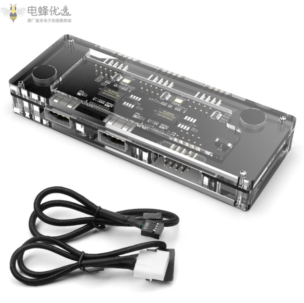 多功能9pin转9pin_USB2.0带SATA电源供电9针扩展HUB集线器厂家