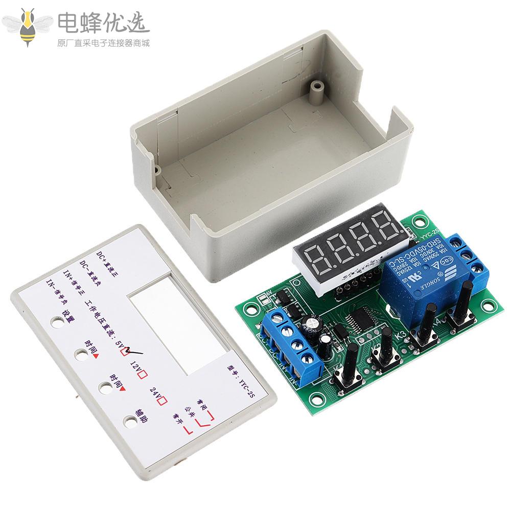 5V_12V_24V_LED显示可调定时继电器​​自动化控制开关模块