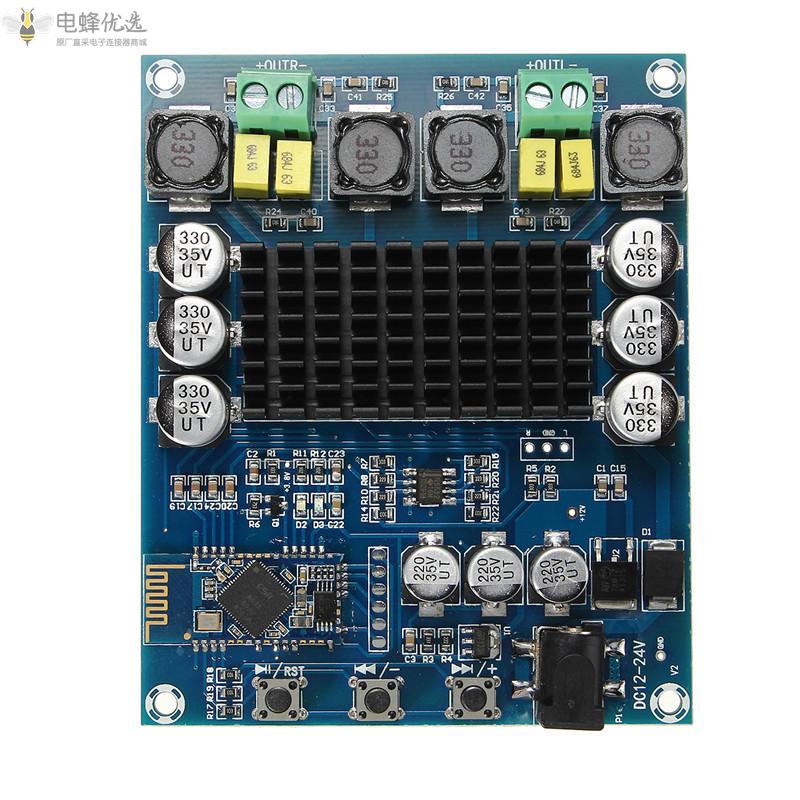TPA3116D2_2x120W无线蓝牙4.0音频接收器数字功放板