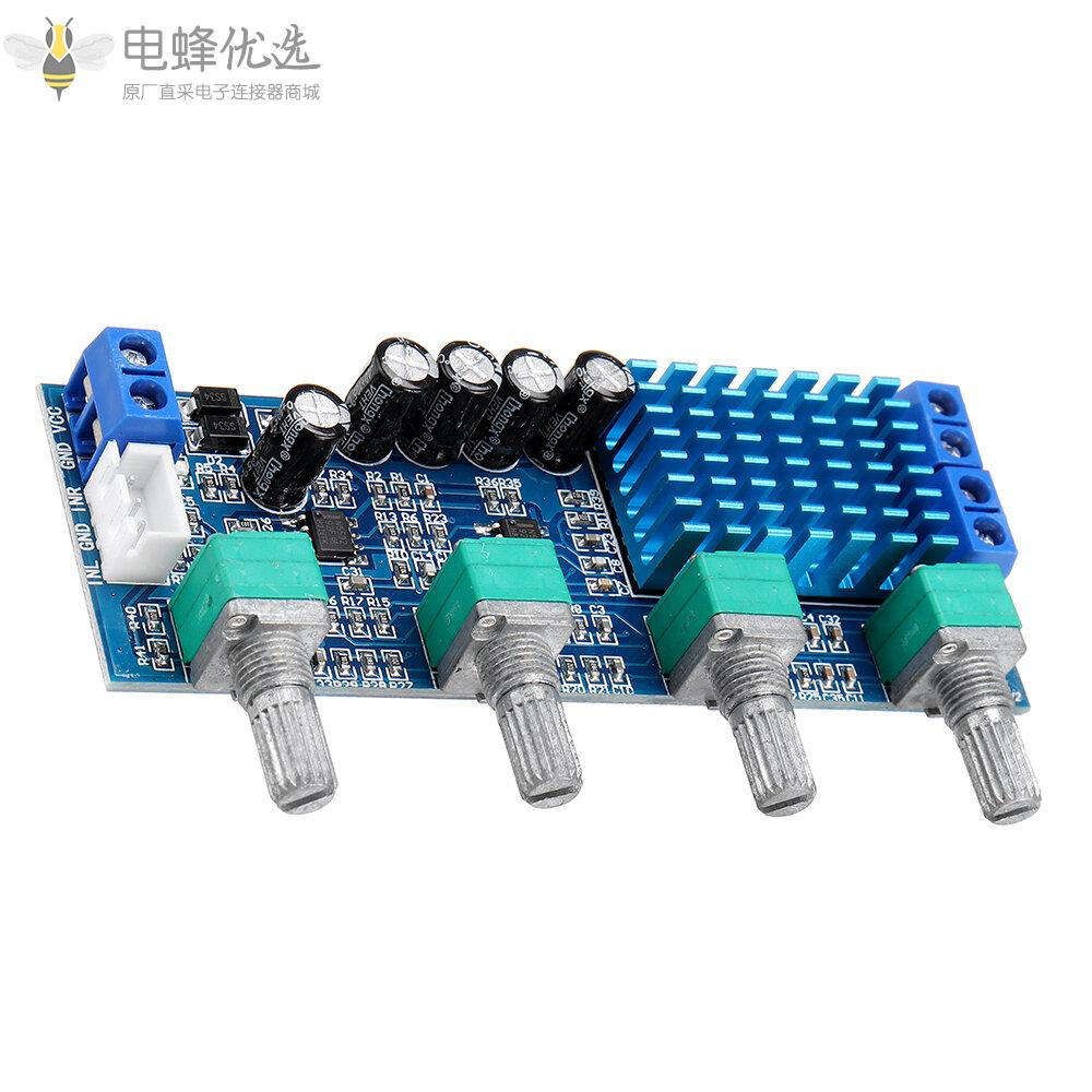 XH_M577_TPA3116D2_12_24V数字功放板音频放大板80W*2大功率音调板