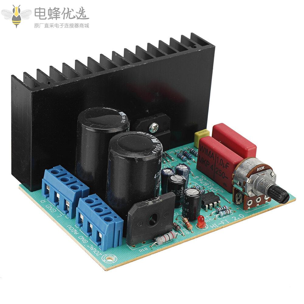 LM1876_双AC15_20V_30W_30W_2.0立体声HIFI功放板