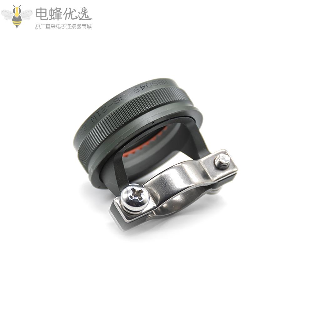 D38999连接器21号壳体直电缆夹橄榄绿镀镉尾附