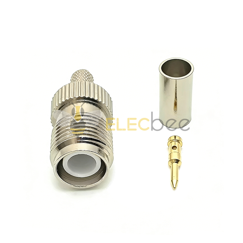 RP-TNC-JY-3 射频同轴连接器 反极性 TNC 公头外螺内针 压接式接 RG58/50-3 线缆