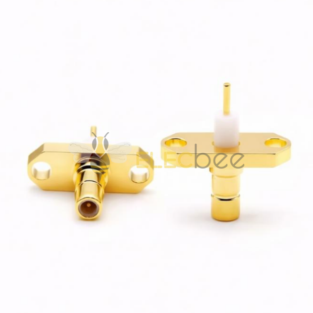 SMB公头2孔法兰固定SMB-JFD-2-4射频连接器SMB-JFD