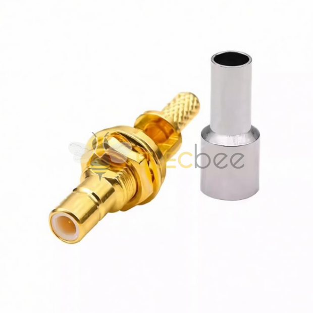 SMB公带螺母穿墙SMB-C-JY-1.5-1射频连接器匹配RG316