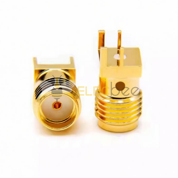 SMA母PCB固定底座SMA-KHD15射频连接器侧插1.6MM