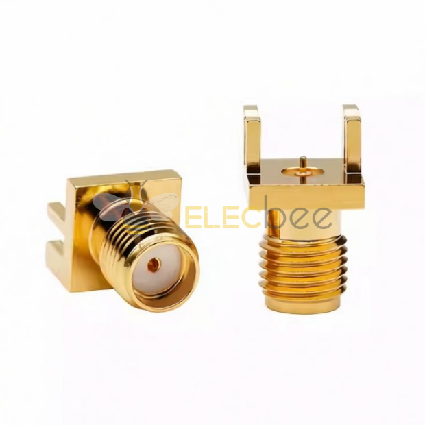 SMA偏口底座1.0mm侧插SMA-KHDC8010射频连接器18G