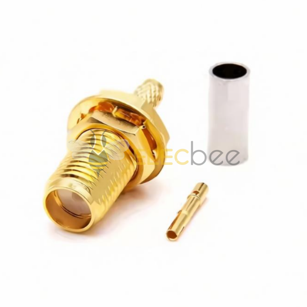 带固定螺母SMA-C-KY-1.5射频连接器匹配RG316/RG174线