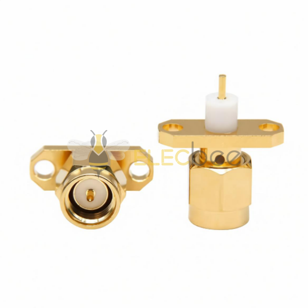 SMA公头2孔法兰固定SMA-JFD10射频SMA-JFD连接器6G